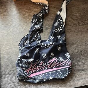 Harley-Davidson Black and White Doo Rag
